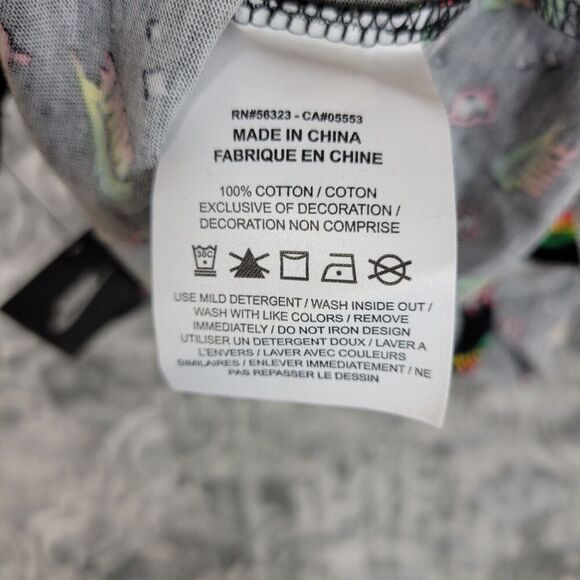 Nike Shirt  Womens Extra Small Black Crop Top Sunglasses All Over Print Rainbow - Picture 9 of 11